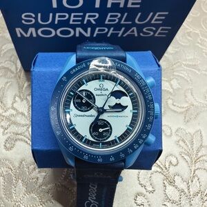 Swatch X Omega Moonswatch Mission To The Super Blue Moonphase Watch